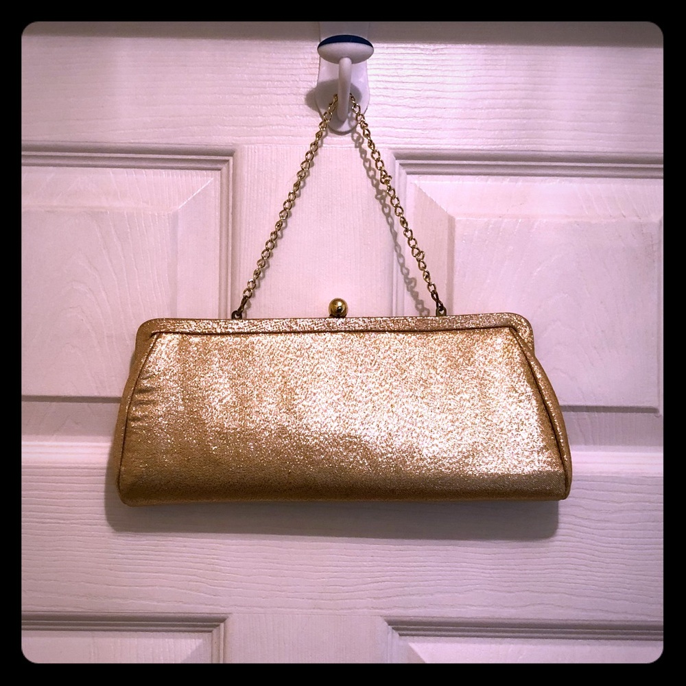 🌟Little Shimmering Gold Vintage style Clutch  ✨